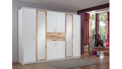 Kleiderschrank weiß mit