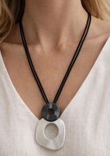 Statement Kette 85 cm schwarz