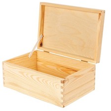 Holzkiste mit Deckel 30 x 20 x 14 cm Erinnerungsbox Holzbox Kiste Holz