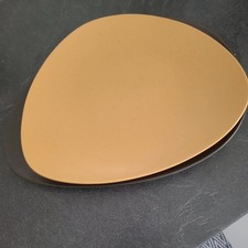 ASA  Keramik, 2 Schalen/ Teller schwarz und sand, rar und außergewöhnlich