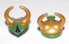 13462V, 2x Helm, Hörnerhelm