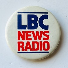 LBC Nachrichten Radio Vintage Pin Anstecknadel DAB Station Global London Promo UK
