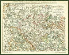 Landkarte anno 1906 provinz - landkarte,
