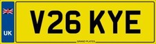 VICKY E NUMBER PLATE V26 KYE