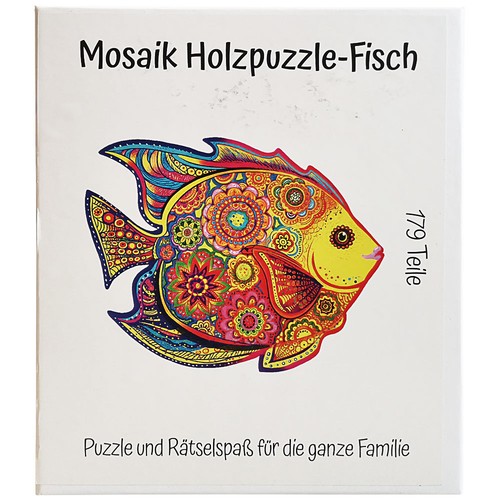 Mosaik holzpuzzle fisch 179 - -,