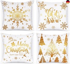 Lanpn 4 Stück Weiß und Gold