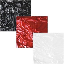 Wet Games LACK LATEX PVC Laken Bettlaken Spielwiese Schwarz / Rot / Weiß