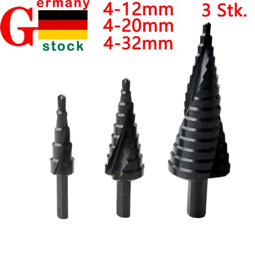 3tlg hss stufenbohrer set - hss,