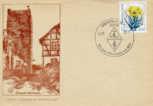Ddr weferlingen 1983 sst - ddr,