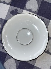 Untertasse, Kl. Teller, Weiß, Goldrand, 14,5 cm, Schirnding Bavaria, neuwertig