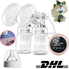 Milchpumpe Elektrisch Tragbar Elektrische Doppelmilchpumpe Stillpumpe mit 3Modi