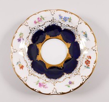 Meissen Prunk- Untertasse für