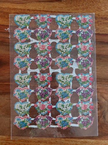 Glanzbilder blumen herzen - glanzbilder,