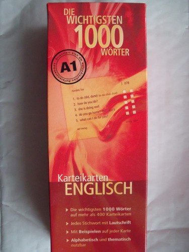 Karteikarten englisch 1000 - karteikarten, (1000
