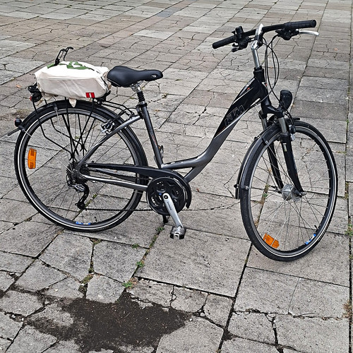 Schwarzes city bike - schwarzes,
