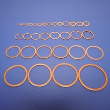Kupferdichtringe 4 bis 52 mm
