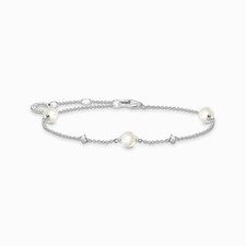 THOMAS SABO Armband Perlen und Steine Sterlingsilber A2038-167-14 Länge 19 cm