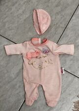 Puppen Kleidung Overall Strampler Mütze 36cm Chou Chou Baby Born Zapf Creation
