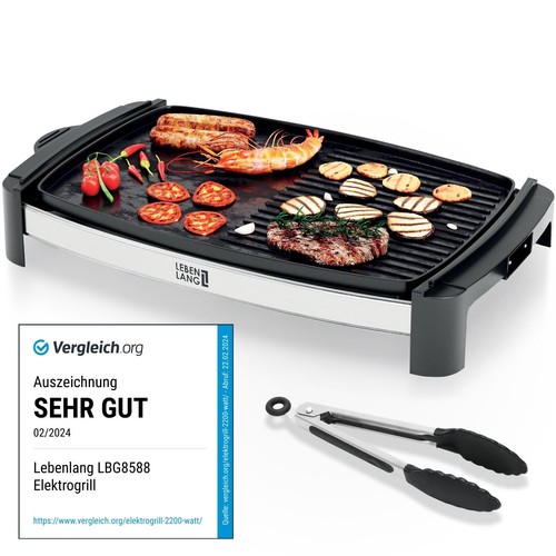 Lebenlang elektrogrill 2200 - lebenlang,