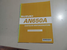 Ergänzungs Werkstatthandbuch  Suzuki AN 650 A K4 Burgman Modelljahr 2004
