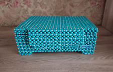 Schmuckkasten mit zwei Ebenen aus Hochwertige Acrylperlen Hand Made Schmuckbox 