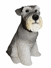 Deko Figur Mittelschnauzer Hund Schnauzer Kollektion Castagna aus Resin H 32 cm