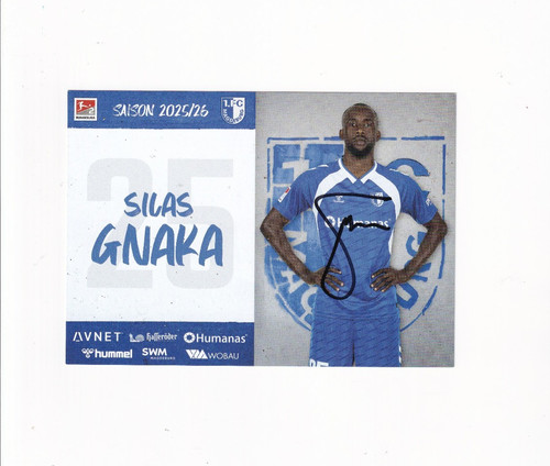 Autogrammkarte silas gnaka - autogrammkarte,
