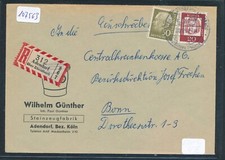 107563) AKZ-RZ Adendorf über Rheinbach + OWST, Fa.-Reco-Brf 1961