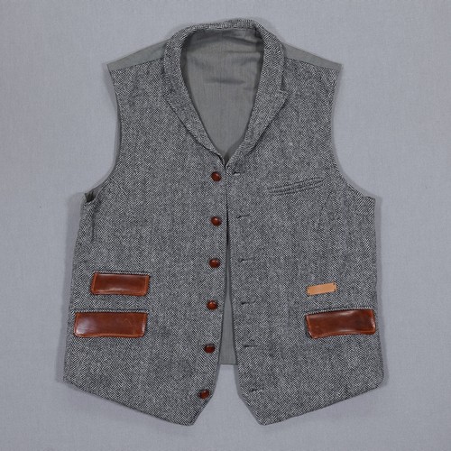 Herren tweed weste bill - w.,