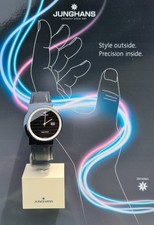 Funkuhr Junghans Mega Solar / 21 4310 305 / ungetragen + Neuer AKKU