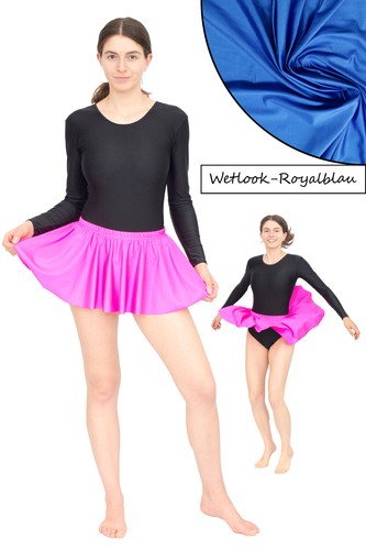 Damen wetlook rock breiter - rock,