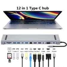 12 in 1 USB Typ C Hub 4K HDMI