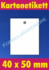 Kartonetiketten Preisschilder