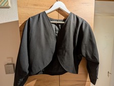 Bolero Dame Jacke kurz 80er Vintage Mode Gr. 38 schwarz