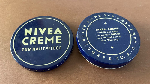 Alt nivea creme blechdose - alt, leer