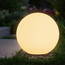 LED Solar Kugel Leuchte warm