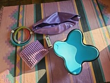 GymnastikSet: Bauchtrainer-BalanceBoard/Sitz+HulaHoop-Ring+Ballø65cm+Nackenrolle