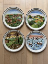 4 Villeroy & Boch Wandteller  „Die Vier Jahreszeiten" Laplau