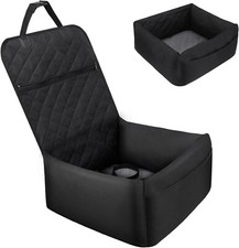 Mozvvco Dog Seat Car, 2-in-1 Dog Bed Car Dog Car Seat Back Seat