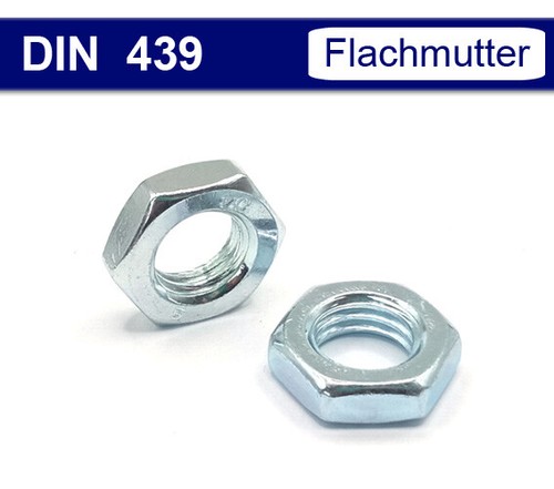 Flachmuttern din 439 mutter - -,