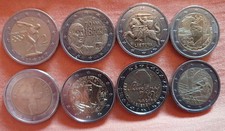 2 Euro Münzen 8 Stück -