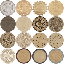 Teppich Jute Geflochten Rund