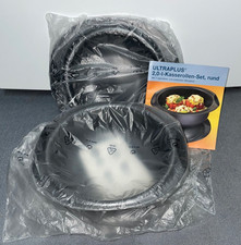 NEU TUPPERWARE Ultra 2 l rund Backofen Mikrowelle Auflaufform Bräter Rezeptheft
