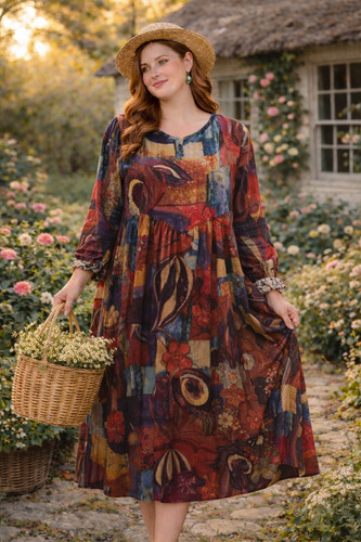 Landhaus maxi kleid - ❣️landhaus,