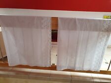 Gardine weiß - guter Zustand für Küche 2 Schals sowie ein Mittelteil