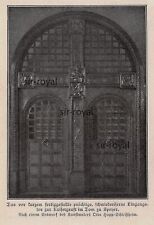 Dom Speyer - Schmiedeeisernes Eingangstor Kaisergruft - 1905 ~8x12cm -