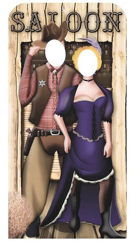 Lebensgrosser wild west stand - west,