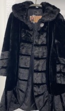 Damenjacke Kunstpelz schwarz