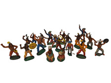 Indianer Cowboys Konvolut DDR Indianerfiguren Nostalgie Figuren Gummi Spielzeug