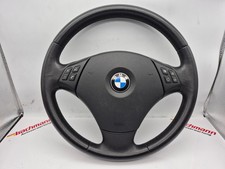 Lederlenkrad Lenkrad 3 Speichen Airbag MFA Leder BMW  E90 E91 Bj. 12/2008